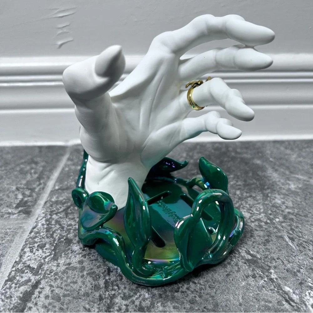 Bath and Bodyworks Witch Hand Soap Holder 2022 Gold Spider Ring Halloween